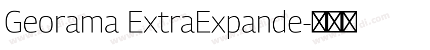 Georama ExtraExpande字体转换